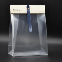 50pcs Transparent Snack Bags Biscuit Candy Bags Resealable Food Packaging - Blue