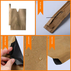 Paper Fruit Bags 100pcs Protective Bagging for Orchard Garden Harvest Storage