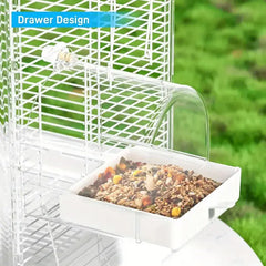 3in1 Parrot Bath Basin Bird Bathtub Cage or Accessory Pet Bird Feeder Water Bowl - Bathroom