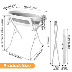 Pet Bath Tub Elevated Stand for Cats and Puppies Portable Bathing Tub for Pets