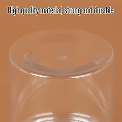 Wide Mouth Plastic Food Bottles 50pcs Transparent Sealed Storage Tanks Container - 8.5cm x 20cm