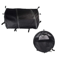 Foldable Pet Car Carrier Bag Breathable Travel Tent Portable Kennel for Transport - Grey