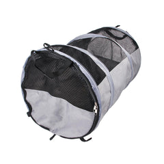 Foldable Pet Car Carrier Bag Breathable Travel Tent Portable Kennel for Transport - Grey