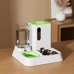 Pet Water Dispenser Automatic Feeder Bowl Cat Dog Drinking Fountain Food Feeding - Blue
