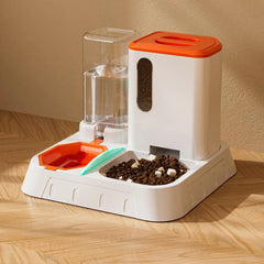 Pet Water Dispenser Automatic Feeder Bowl Cat Dog Drinking Fountain Food Feeding - Blue