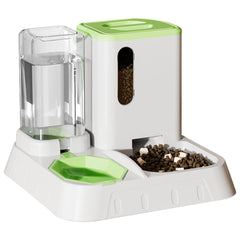 Pet Water Dispenser Automatic Feeder Bowl Cat Dog Drinking Fountain Food Feeding - Blue