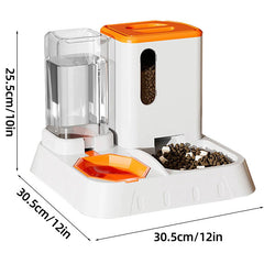 Pet Water Dispenser Automatic Feeder Bowl Cat Dog Drinking Fountain Food Feeding - Green
