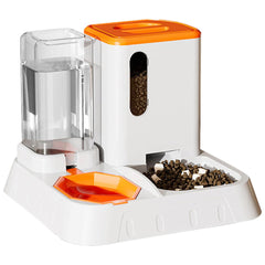Pet Water Dispenser Automatic Feeder Bowl Cat Dog Drinking Fountain Food Feeding - Green