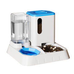 Pet Water Dispenser Automatic Feeder Bowl Cat Dog Drinking Fountain Food Feeding - Green