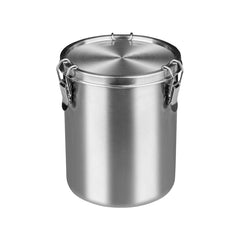 Stainless Steel Pet Food Storage Bucket Dog Cat Grain Container Bin Kitchen - 1600ml