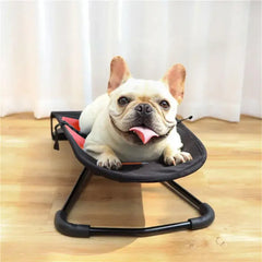 Pet Rocking Chair for Dogs Cats Foldable Pet Bed Portable Sleeping Lounger Chair - Black