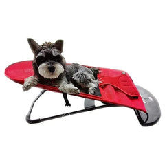 Pet Rocking Chair for Dogs Cats Foldable Pet Bed Portable Sleeping Lounger Chair - Black