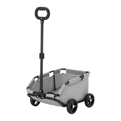 Pet Stroller Dog Cat Carrier Cart Travel Foldable Puppy Trolley Travel Outing - Black