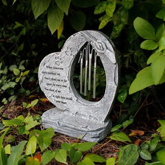 Wind Chime Pet Memorial Headstone Outdoor Garden Decoration for Remembrance