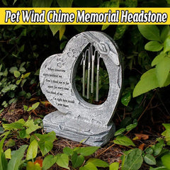 Wind Chime Pet Memorial Headstone Outdoor Garden Decoration for Remembrance