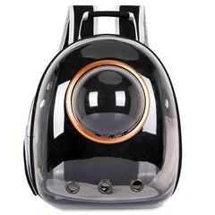 Travel Space Capsule Dog Cat Bag Breathable Outdoor Pet Backpack Carrier - Black