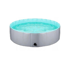 Pet Swimming Pool Foldable Portable Pool for Dogs Outdoor Summer Play - Blue-120x30cm