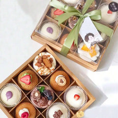 5PCS Kraft Paper Lunch Boxes Picnic Camping Food Containers Bento Sushi Packing - L-5Pcs
