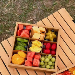 5PCS Kraft Paper Lunch Boxes Picnic Camping Food Containers Bento Sushi Packing - S-5Pcs