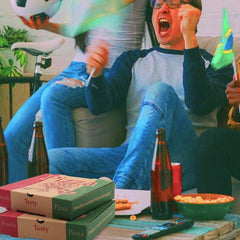 50pcs Pizza Packing Boxes Folding Box Durable Food Storage Containers Colourful - 11inch