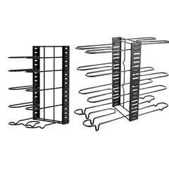 Multi-Layer Vertical Pot Lid Storage Rack Folding Kitchen Countertop Organizer - 8th-Floor