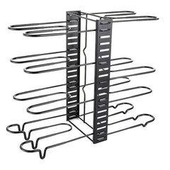 Multi-Layer Vertical Pot Lid Storage Rack Folding Kitchen Countertop Organizer - 8th-Floor