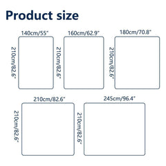 Luxury Hotel Quilt Core – Soft Microfiber Down Alternative Comforter for All Seasons - 245x210cm-Brushed