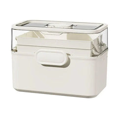 Large Capacity 3 Layer Medicine Box Family Medical Storage Case First Aid Supply