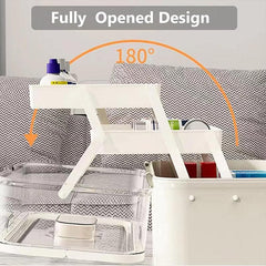 Large Capacity 3 Layer Medicine Box Family Medical Storage Case First Aid Supply