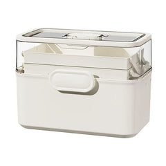 Large Capacity 3 Layer Medicine Box Family Medical Storage Case First Aid Supply