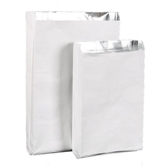 Aluminum Foil Lined Chips Bbq Chicken Paper Bags Disposable Greaseproof Takeaway - 16*4*31-500PCS