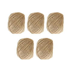 Sisal Rope Natural Jute Hemp Manila Twine String Cord 1-14mm Thick Craft DIY - 5Rolls-12MM*50M