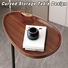 Fashion Snack Side Table C Shaped End Table for Sofa Couch Bed Small Living Room