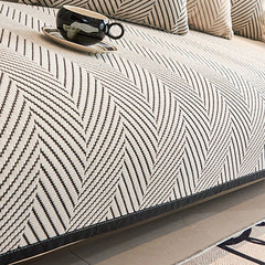 Sofa Cushion Cover Modern Non Slip Couch Protector Furniture Seat Slipcover Pad - 70x210cm