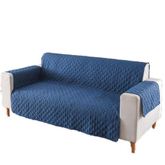 130X195cm Seater Pet Sofa Protector Cover Quilted Couch Covers Lounge Slipcover - Blue