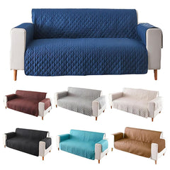 130X195cm Seater Pet Sofa Protector Cover Quilted Couch Covers Lounge Slipcover - Blue