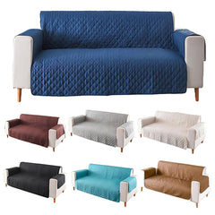 130X195cm Seater Pet Sofa Protector Cover Quilted Couch Covers Lounge Slipcover - Blue