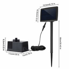Solar Powered Water Fountain Pump Garden Pond Submersible Filter Fish Tank Kit