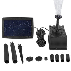 Solar Powered Water Fountain Pump Garden Pond Submersible Filter Fish Tank Kit