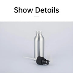 10pcs Travel Size Refillable Aluminum Spray Bottles Toner Cleaning Solution Mist - 10pcs-200ml