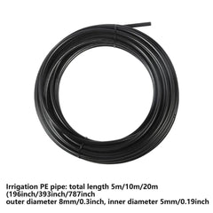 5M 10M 20M Garden Watering System Adjustable Spray Irrigation Hose Sprinkler - 20m