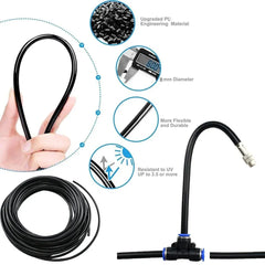 5M 10M 20M Garden Watering System Adjustable Spray Irrigation Hose Sprinkler - 20m