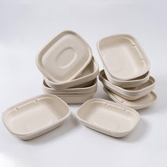 100X Food Preparation Burger Storages Cake Packaging Box Lunch Boxes - 1300ml-Primary