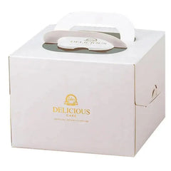 30PCS White Portable Cake Boxes Display Window Packing Case Party with Handle Birthday - 12 inch