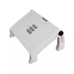 1PC Adjustable Office Foot Rest Pedal Stool Sofa Leg Support for Home or Desk Use - Black