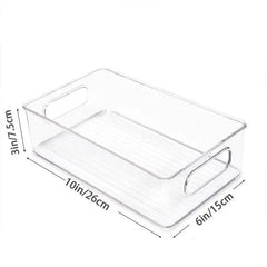 6pcs Transparent Fridge Organizer Storage Box for Kitchen and Food Organization