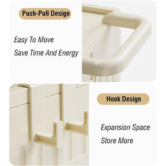 Fitness Storage Basket Organizer Tube with Wheeled Basket for Home Use and Gym
