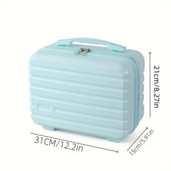 Portable 14 Inch Suitcase Mini Small Travel Storage Hand Gift Box - Blue