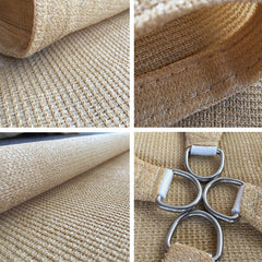 Outdoor Breathable Shade Sail Canopy Triangle Square Patio Garden Sun Shade - 3*6m(Rectangular)