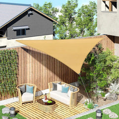 Outdoor Breathable Shade Sail Canopy Triangle Square Patio Garden Sun Shade - 3*6m(Rectangular)
